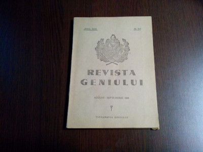 REVISTA GENIULUI - Anul XXIX NR. 8-9 - 1946 - Tipipografia Geniului, 106 p. foto