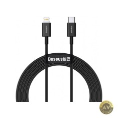 Cablu Date si Incarcare USB-C - Lightning Baseus Superior Series 20W 2m Negru CATLYS-C01