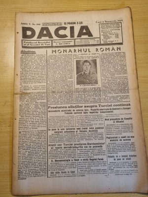 Dacia 8 noiembrie 1943-art. regele mihai,stiri al 2lea razboi mondial,folclorul foto
