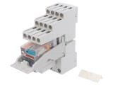Releu Intermediar 4PDT 24VDC pentru Șină DIN
