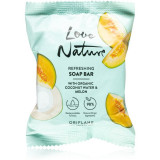 Oriflame Love Nature Coconut Water &amp; Melon săpun solid pentru curățare 75 g