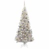 VidaXL Brad de Crăciun cu 300 LED cu suport Argintiu 180 cm PET 3396672