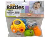 Set 4 Zornăitoare și Jucării de Dentiție pentru Bebeluși Multicolore