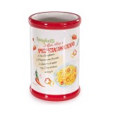 Cumpara ieftin Borcan decorativ, depozitare ceramica multicolora &Oslash; 8 cm x 12,5 H