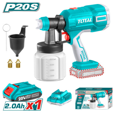 TOTAL - PISTOL DE VOPSIT - 20V LI-ION (INCLUDE ACUMULATOR SI INCARCATOR) PowerTool TopQuality foto