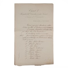 Document de grațiere cu semnătura olografă a domnitorul Carol I, 1869
