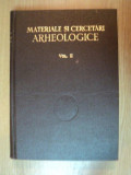 MATERIALE SI CERCETARI ARHEOLOGICE, VOLUMUL II 1956