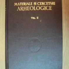 MATERIALE SI CERCETARI ARHEOLOGICE, VOLUMUL II 1956