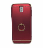 Husa Samsung Galaxy J7 2017 MyStyle Elegance Luxury 3in1 Ring, Protectie Anti-soc, Anti-zgarieturi, Rosu