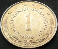 Moneda 1 DINAR - RSF YUGOSLAVIA, anul 1976 *cod 1558 A = UNC