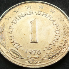 Moneda 1 DINAR - RSF YUGOSLAVIA, anul 1976 *cod 1558 A = UNC