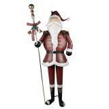 Cumpara ieftin Figurina Mos Craciun metal multicolor 82x36x205 cm