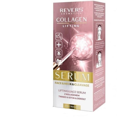 Ser pentru fata, gat si decolteu cu Colagen, cu efect de lifting, Revers, 10ml foto