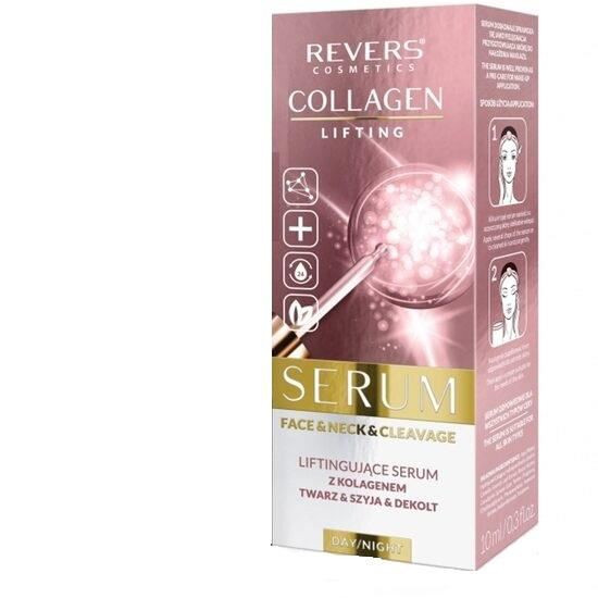 Ser pentru fata, gat si decolteu cu Colagen, cu efect de lifting, Revers, 10ml