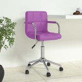 Cumpara ieftin Scaun de birou pivotant, violet, piele ecologică