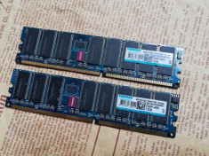 Kit memorii RAM PC 2Gb DDR1(2x1Gb) 400Mhz Kingmax Dual Channel foto