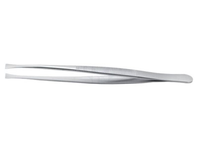 Pensetă IDEAL-TEK 120mm pentru lucrări de precizie, capăt plat foto
