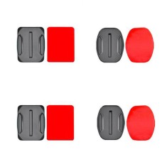 Set pentru fixare cu 4 adezivi Flat si Curved Adhesive Mount +4 prinderi quick release pentru camere actiune -90877