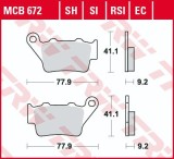 Set placute frana TRW MCB672EC - Aprilia Pegaso 650 - Gas Gas EC 125-300 - Husaberg - Husqvarna WR - TE 125-610 - KTM 125-640