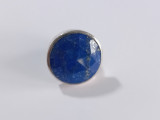 Inel masiv din argint cu lapis lazuli #4193