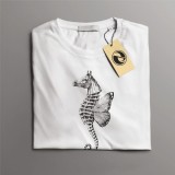 Tricou casual din bumbac 100% de barbati marimea XXL Apa si Aer