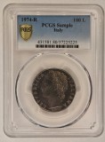 Italia, 100 lire, 1974, KM 96.1, PCGS, moneda autentificata, gradata, Europa