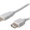 Cablu USB 2.0 A-A 3m Gri