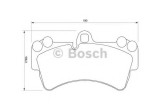 Set placute frana,frana disc PORSCHE CAYENNE (9PA, 955) (2002 - 2010) BOSCH 0 986 424 739
