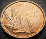 Moneda 20 FRANCI - BELGIA, anul 1980 * cod 4941 - luciu batere