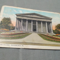 CARTE POSTALA 1922 CIRCULATA DE LA PHILADELPHIA LA LUGOJ