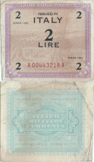 1943, 2 lire (P-M11b) - Italia foto