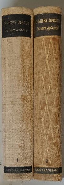 DIMITRIE ONCIUL ( SCRIERI ISTORICE ) , VOLUMELE I - II de AURELIAN SACERDOTEANU , 1968 *MINIMA UZURA