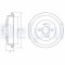 Tambur frana Honda Civic 7 Hatchback (Eu Ep Ev) 01.00-02.06, Spate, 1.4 iS (EP1, EU5, EU7), 1.6 i (EP2, EU8, EU6), DELPHI