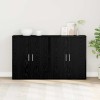 VidaXL Bufet 2 pcs Stejar negru 60 x 31 x 70 cm Lemn compozit 3365552