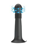 Vibrator Stellan, 4 Moduri Impingere, 4 Moduri Rotatii, Silicon, USB, Negru, 19.1 cm