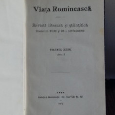 VIATA ROMANEASCA - REVISTA LITERARA SI STIINTIFICA, ANUL X, 1915. NR. 1,2 SI 3