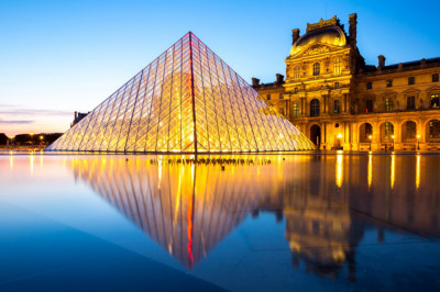 Fototapet de perete autoadeziv si lavabil City67 Louvre Paris, 200 x 150 cm foto