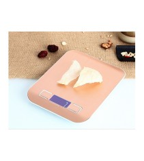 Cantar de bucatarie digitala de precizie - pana la 5000g 5 kg-Culoare Aur-roșu