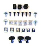 Set fixare scut motor Audi A6 (C6) 05.2004-10.2008/10.2008-03.2011; set 27 buc, fixare scut sub motor