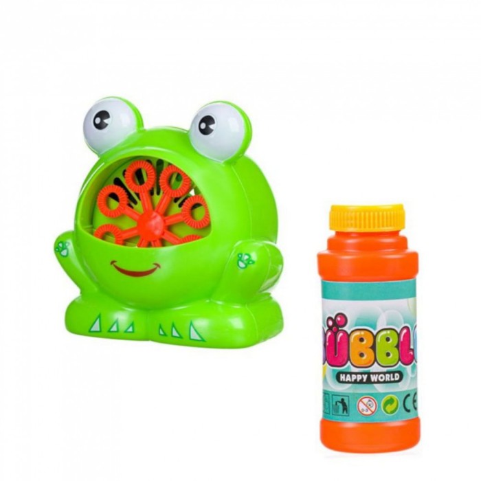 Aparat de facut baloane de sapun, sub forma de broasca testoasa cu lichid 120 ml inclus