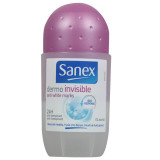 Deodorant antiperspirant roll-on Sanex 50 ml Dermo invisible anti white marks