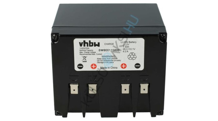 Baterie de schimb pentru mașina de tuns iarba VHBW pentru Zucchetti tip B - 7500 mAh 25,2 V Li-Ion