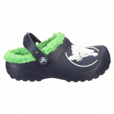 Saboți Crocs Gabe Lined Kids Albastru - Navy/Lime