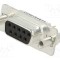 Conector D-Sub soclu mamă 9 PIN aurit THT pentru PCB - CONEC