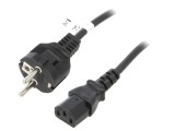 Cablu de alimentare IEC C13-C14 5m negru 10A 250V
