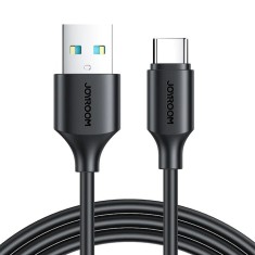 Cablu de incarcare rapida si transfer date, USB-A la type C, lungime 1 m, 480 Mbps, negru foto