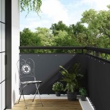 vidaXL Ecran pentru balcon cu găici Antracit 42032634