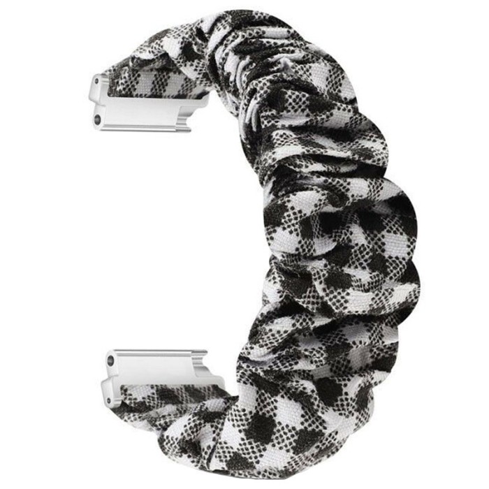 Curea textila elastica, compatibila Samsung Galaxy Watch7 40mm, telescoape Quick Release, Scrunchies 7