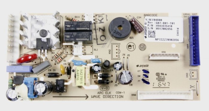 MODUL ELECTRONIC 2_ KART GR U-1 NF_SF_LD_K_2 4943835412 Frigider / Combina frigorifica ARCELIK / BEKO