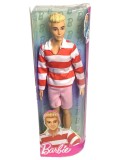 Barbie Fashionista Ken Doll Red &amp; White Stripes (hyv01)